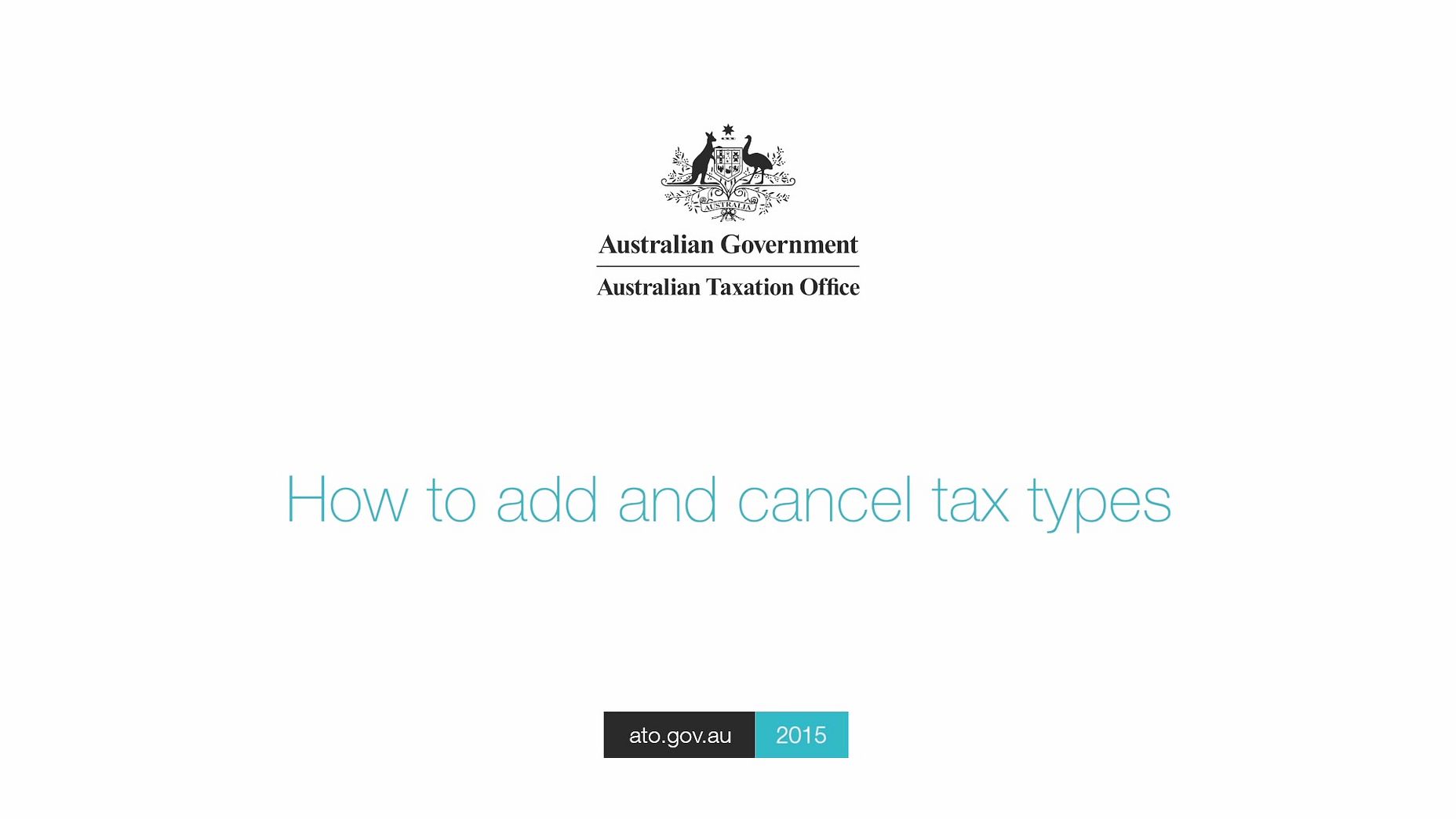 How To Add And Cancel Tax Types On The Tax Agent And Bas Agent Portals