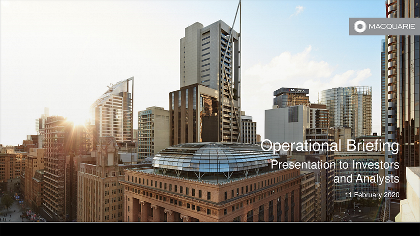 Macquarie Group Limited 2020 Operational Briefing